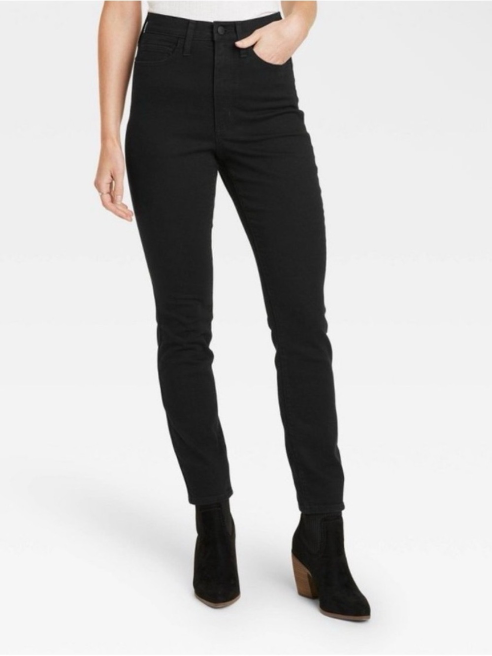 Universal Thread Women's High-Rise Skinny Jeans Black Wash Size 4 Short